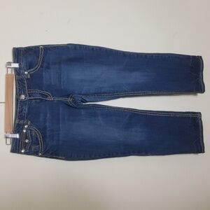 ZCO Crop Jeans Premium Stretch Rhinestones Flap Pockets Size 11